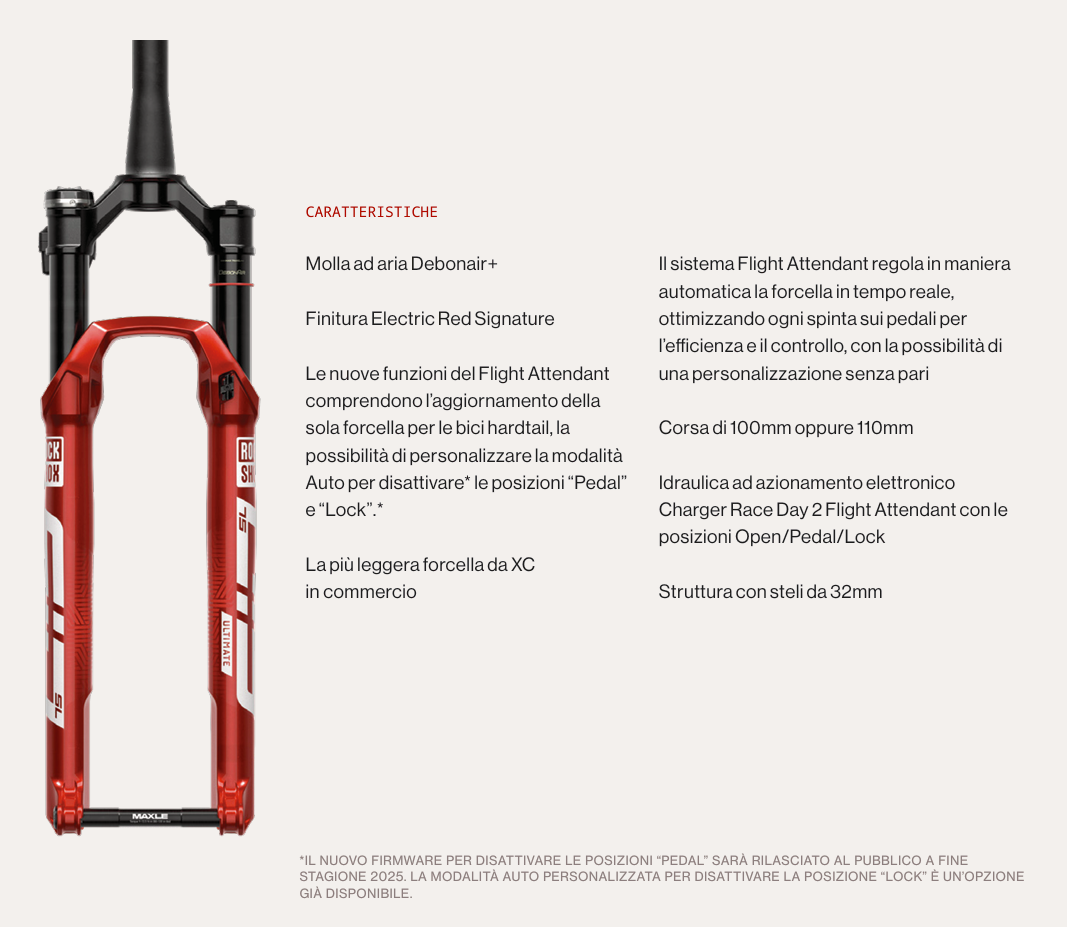 rockshox sid sl 2025 forcella mtb